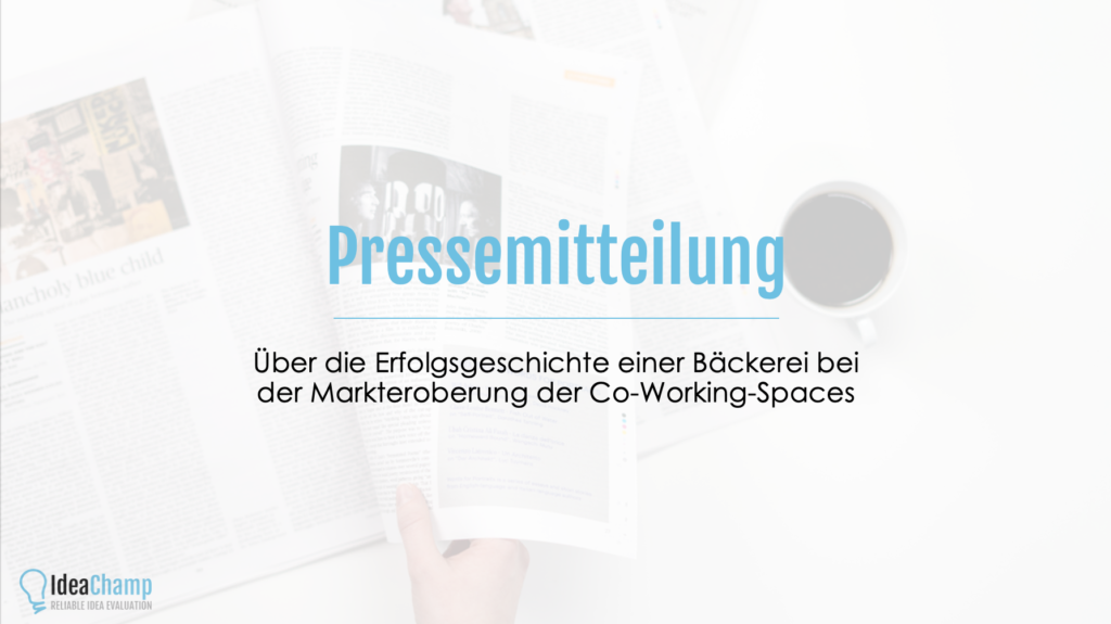 Pressemitteilung aus der Zukunft IdeaChamp Academy